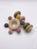 Wooden Sensory Teething Toy & Rattle Set